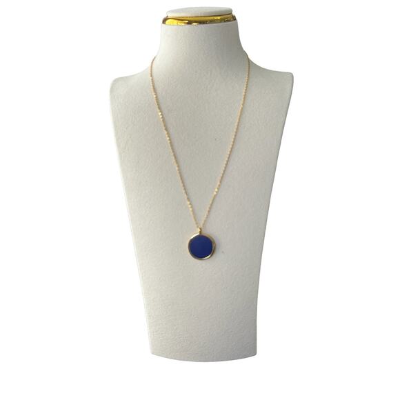 Icon Moon and Star Pendant Gold Tone Necklace - Picture 6 of 7